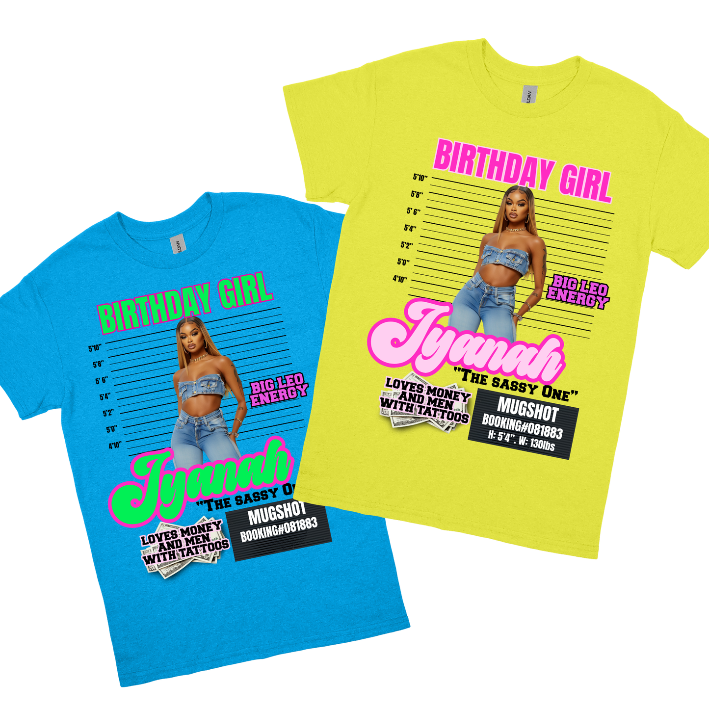 Custom Birthday Graphic T-Shirt (Single Add-On)