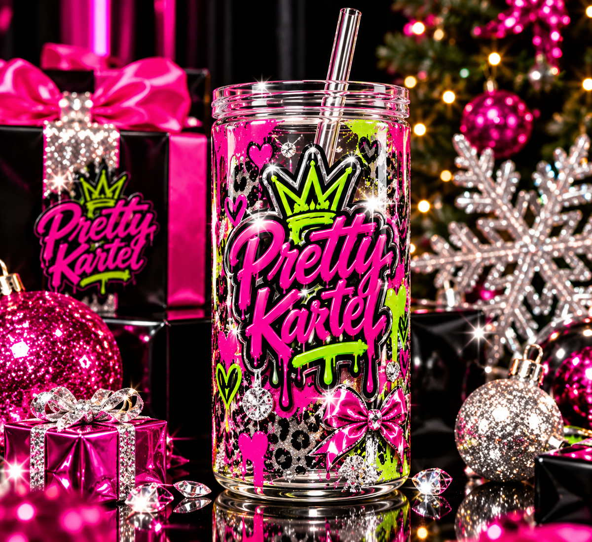 Custom 16oz Glass Tumbler + Straw | Personal Photo Design ($25)