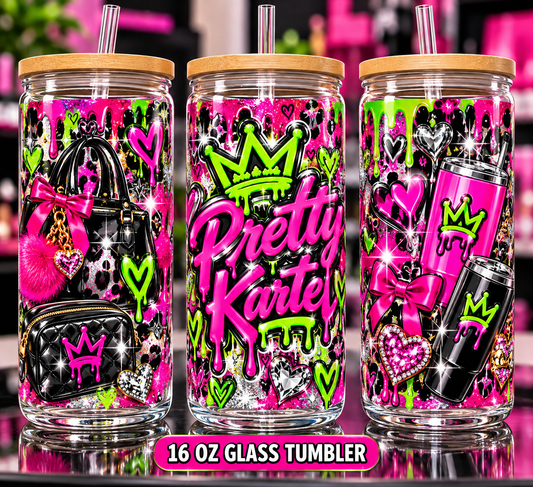 Street Vendor Special: "Custom Vibe" Glass Tumbler (16 oz)