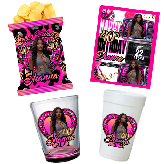 Custom Hot Pink Leopard Birthday (Tier 1)