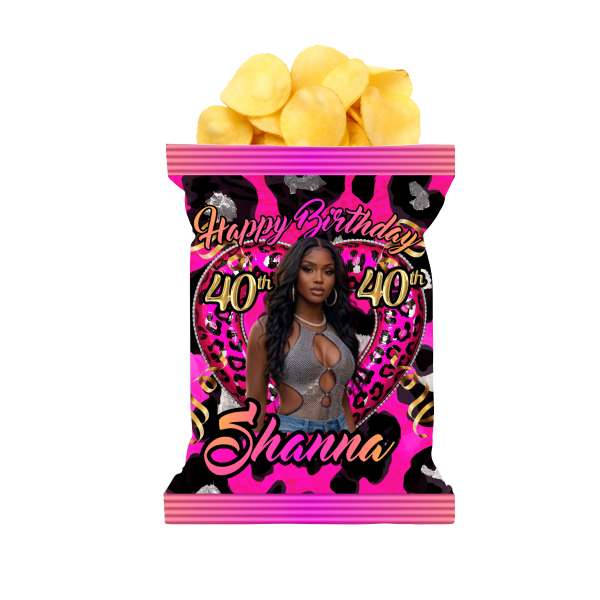 Custom Hot Pink Leopard Birthday Bash Bundle