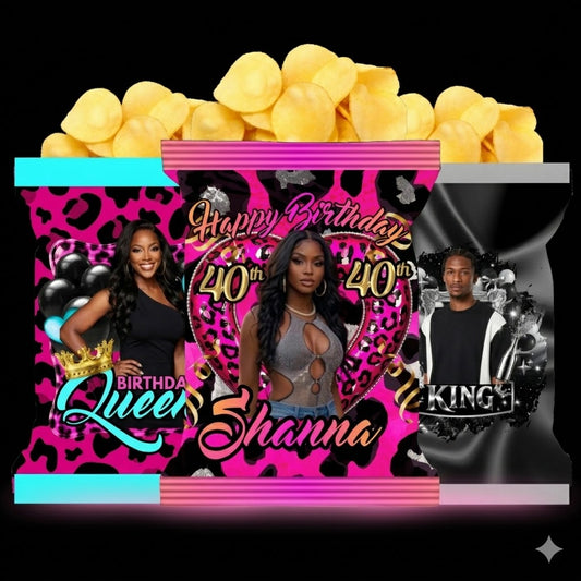 Custom Theme Chip Bags (Set of 12)