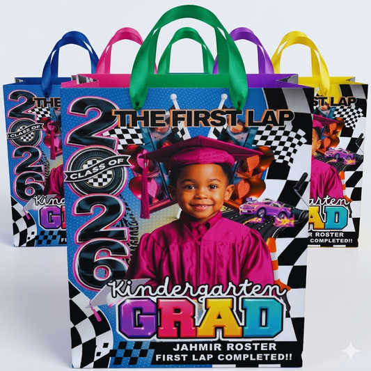 The First Lap" Premium Kids Graduation Favor Bag