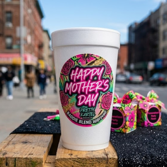 Custom Mother’s Day Baddie Foam Cups (Bulk Deals!)