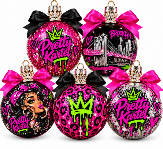 Bundle of 5 Custom Photo & Name Holiday Ornaments ($25)